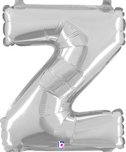 Air Filled 14 Inch Silver Letter Z