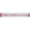 Ruby Anniversary Holographic Foil Banner