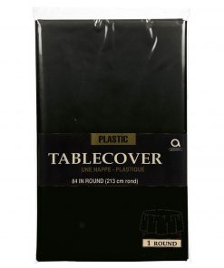 Plastic Round Tablecover Black