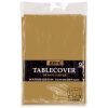 Plastic Round Tablecover Gold