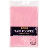 Plastic Round Tablecover Baby Pink