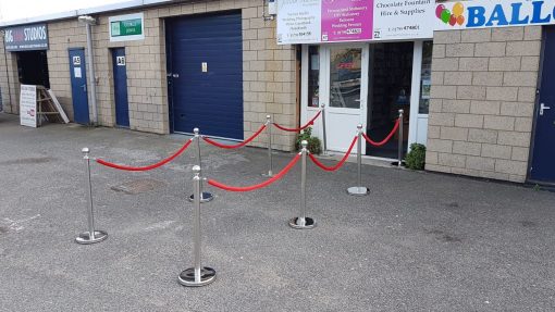 VIP Poles and Rope - Double Entrance