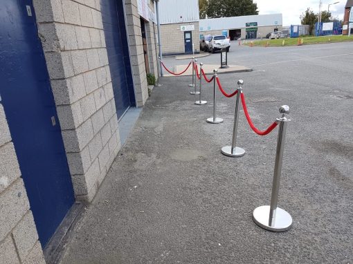 VIP Poles and Rope - Single Entrance