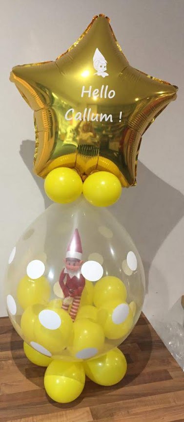 Elf in a Balloon Personalised