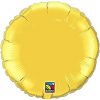36" Round Metallic Gold Plain Foil