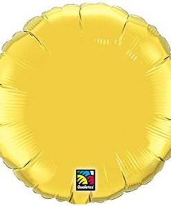 36" Round Metallic Gold Plain Foil