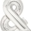 Air Filled 14 Inch Silver Letter &