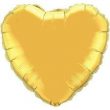 36 inch Heart Gold Foil