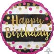 Pink Gold Happy Birthday Foil