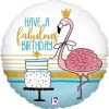 Fabulous Flamingo Birthday Holographic Foil