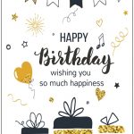 Happy Birthday Card Glitzy Presents