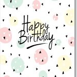 Happy Birthday Card Pastel shapes