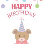 Happy Birthday Card Teddy Bear