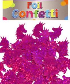 Holographic Foil Unicorn Confetti Fuchsia