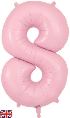 34inch Number 8 Matte Pink Foil