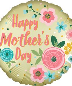 Mother's Day Pastel Yellow Satin Foil