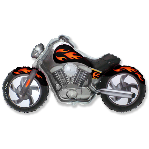 Black and Orange Motorbike Foil