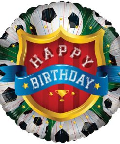 Happy Birthday Football Crest Foil