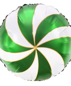 Green and White Candy Foil