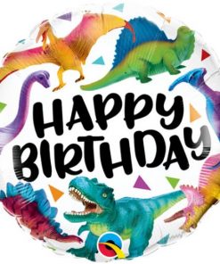 Birthday Colourful Dinosaurs Foil