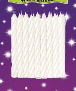 Spiral Candles White