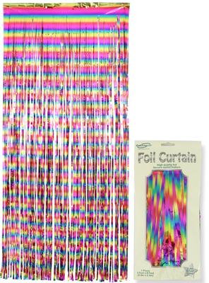 Foil Door Curtain Rainbow