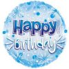 24in Blue Happy Birthday