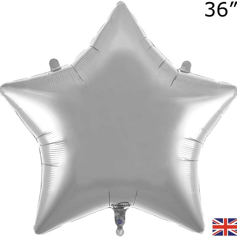 36 inch Silver Star Foil