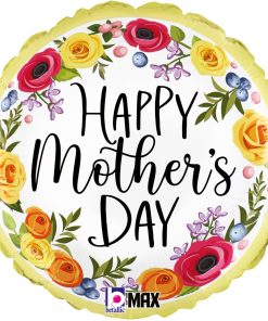 Mother's Day Floral Wreath Foil