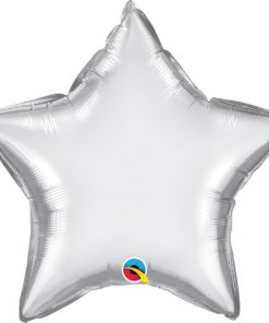 Chrome Silver Star Plain Foil