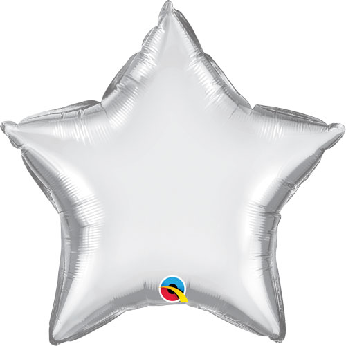 Chrome Silver Star Plain Foil