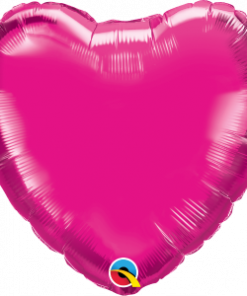 18" Magenta Plain Heart Foil
