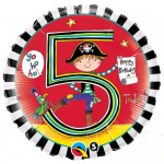 18" Rachel Ellen Age 5 Pirate Stripes Foil
