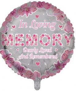In Loving Memory Pink Foil