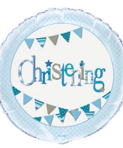Christening Blue Bunting Foil