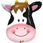 32" Shape Contented Cow foil balloon