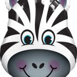 Zany Zebra Shape Foil