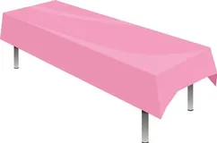 137cm x 274cm Plastic Tablecover x 1 Bubblegum Pink