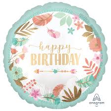 Satin Boho Birthday Girl Foil