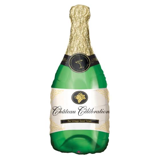 Champagne Bottle Green