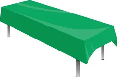137cm x 274cm Plastic Tablecover x 1 Emerald Green