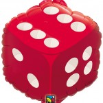 18" Dice foil balloon