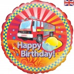 18" Fire Engine Birthday Foil