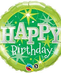 Birthday Green Sparkle