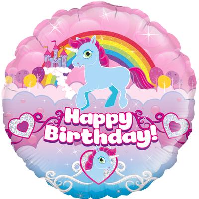 18" Unicorn Happy Birthday Foil