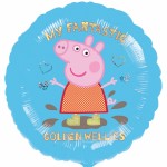 18" Peppa Pig Golden Boots Foil