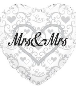 18" Mrs and Mrs Foil Balloon