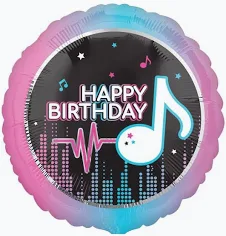 Happy Birthday Music Foil