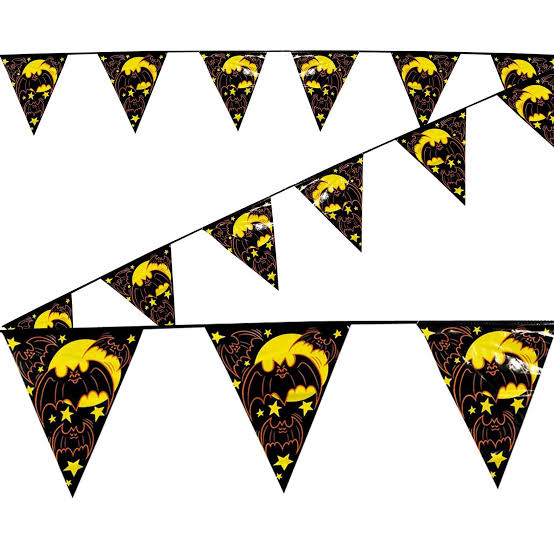 Spooky Bunting 10 pennants 3.6m long