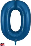 34inch Number 0 Metallic Navy Blue